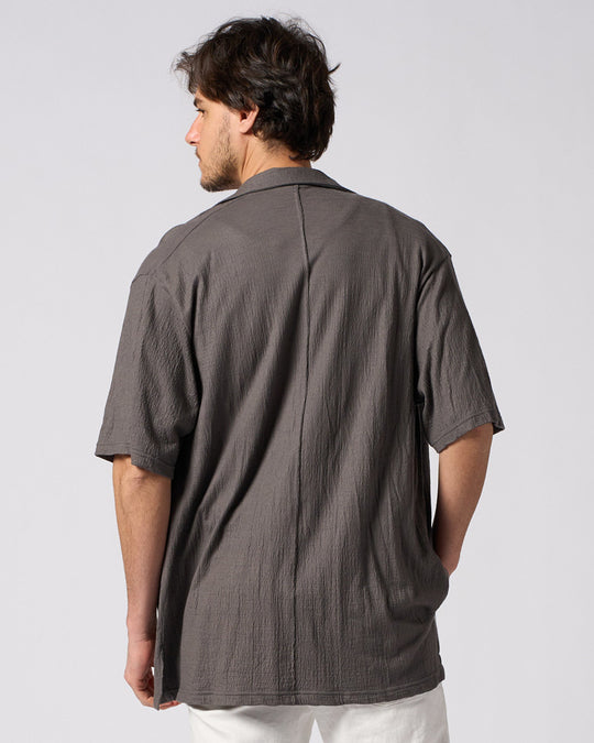 ex.comfy wool open collar shirt – wjk online store