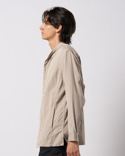 band collar shirt coat
