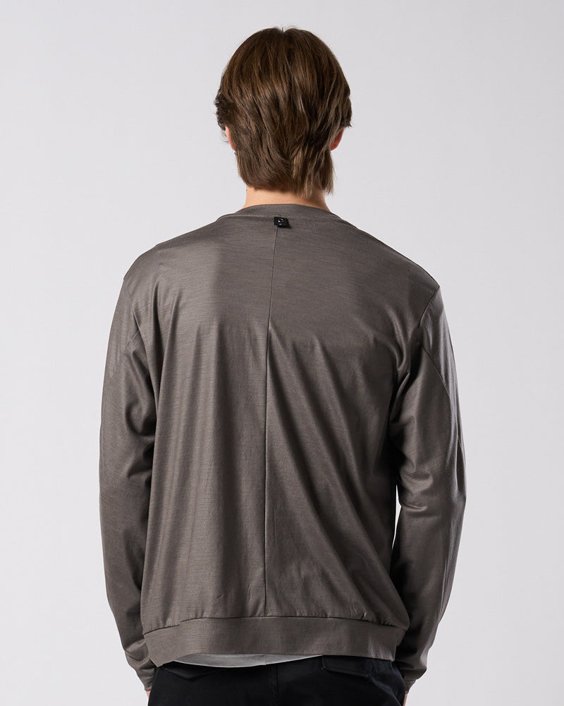 ex.comfy wool middle cardigan