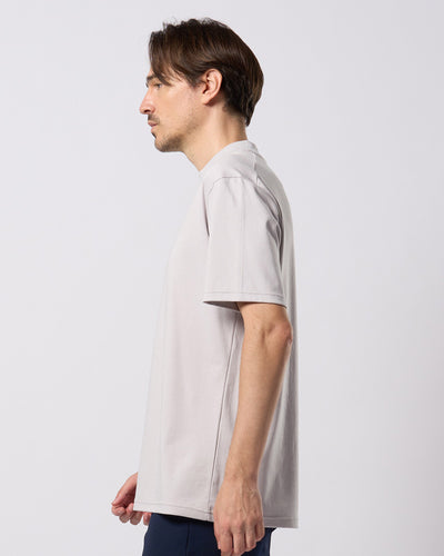 luxury cotton mock neck S/S