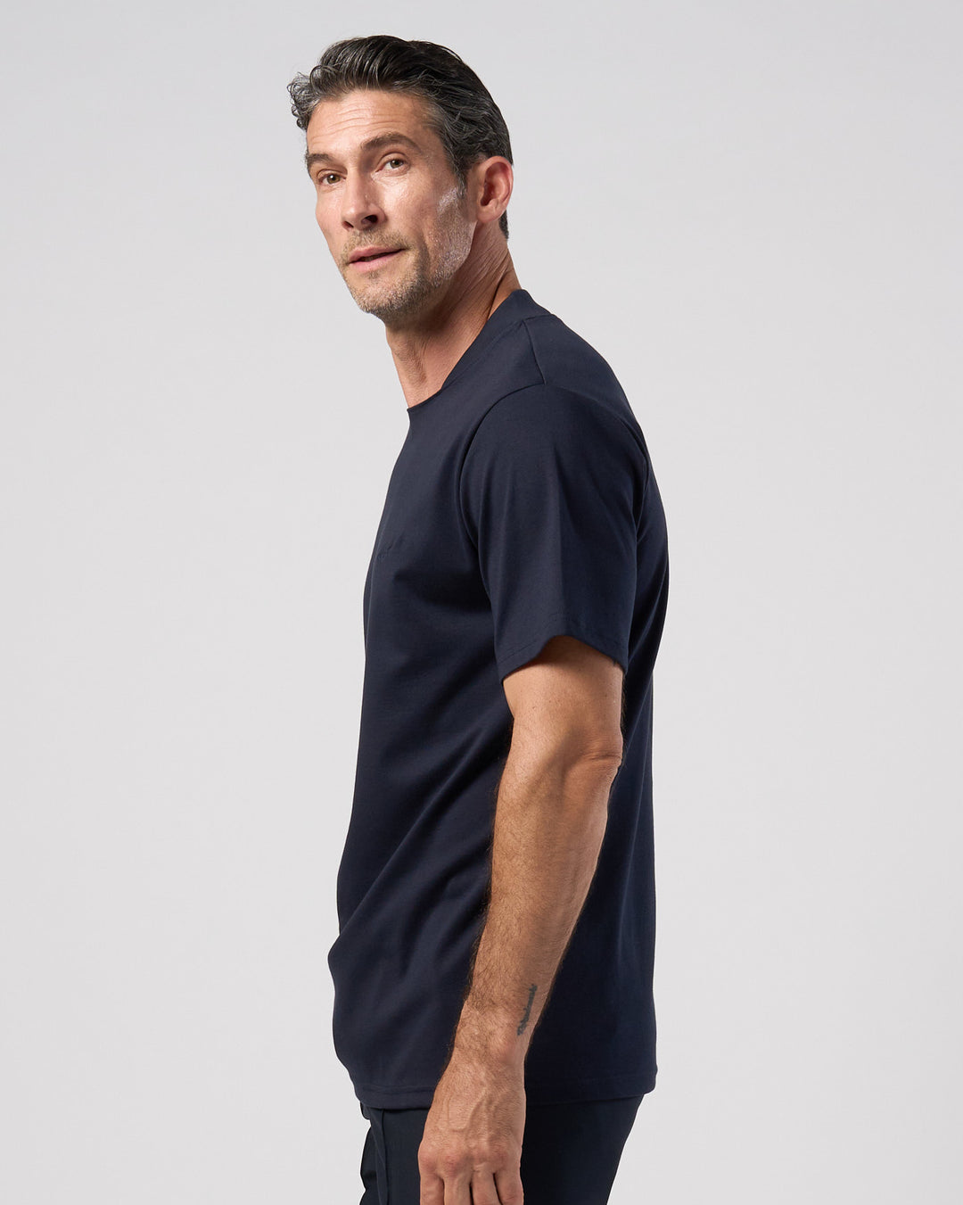 luxury cotton high back neck S/S