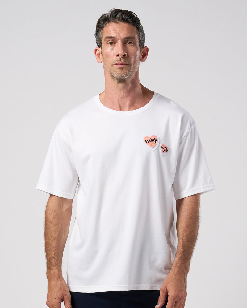 【Maison Honoré Paris × wjk】2-heart patch cool touch S/S