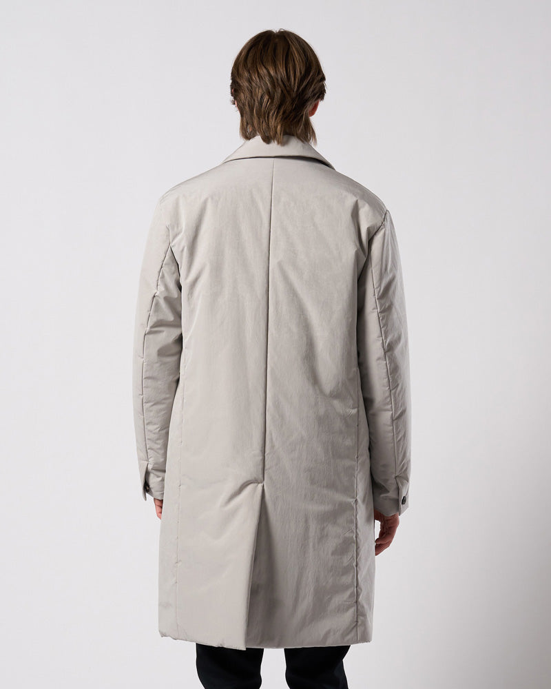 double breasted solid coat