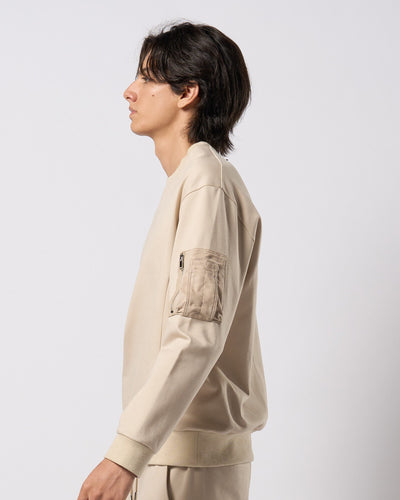 utility pocket sweatshirt