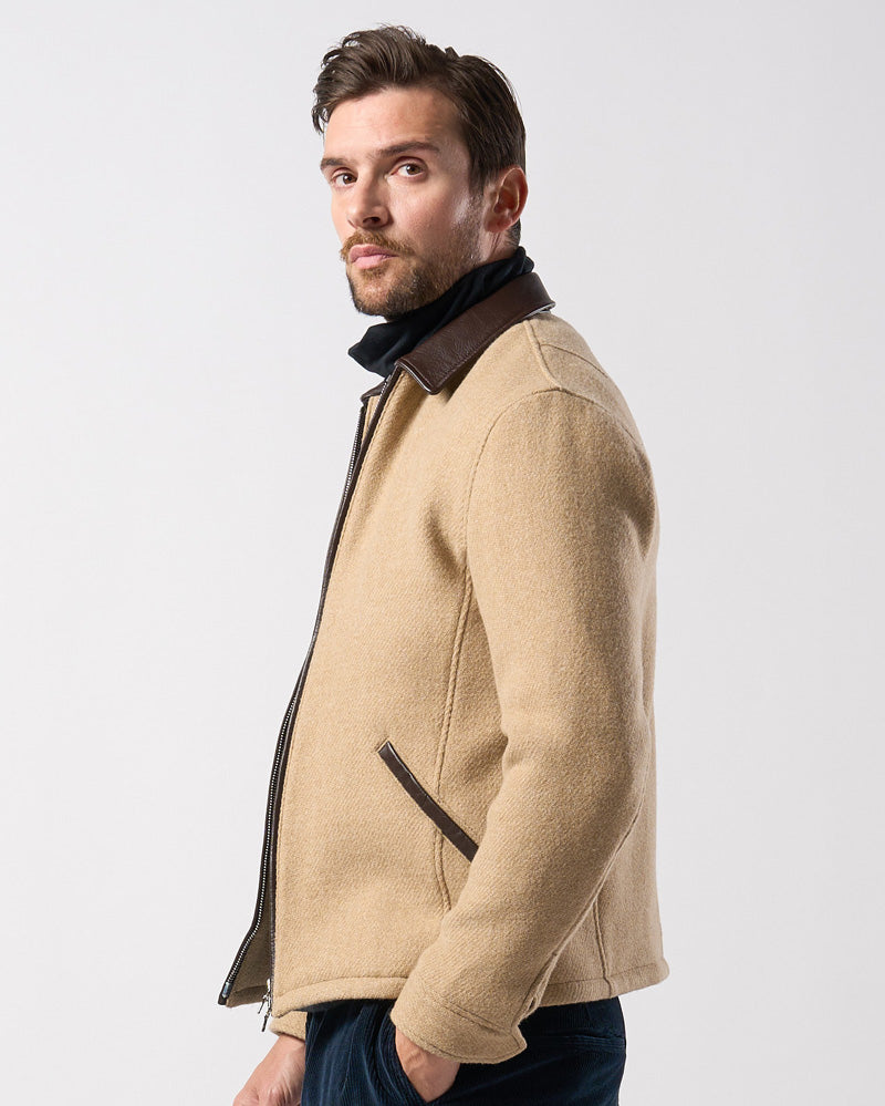 classical tweed zip blouson – wjk online store