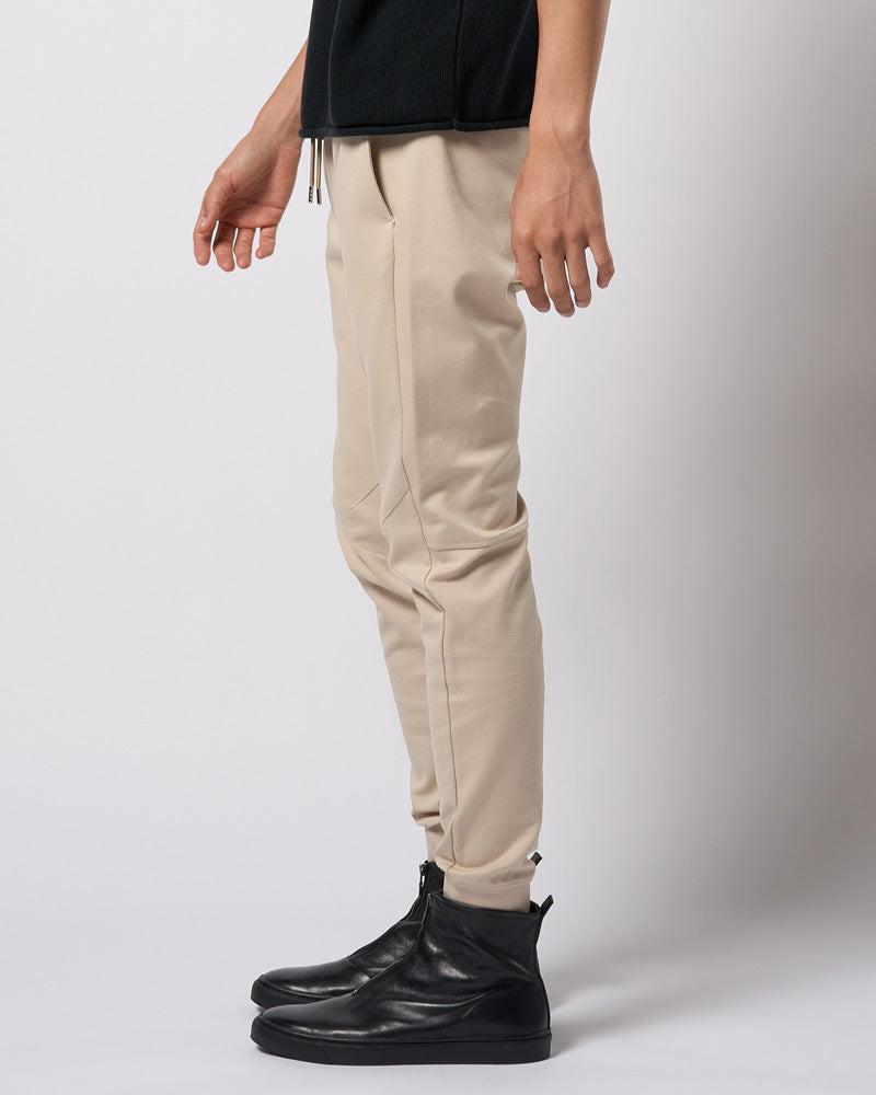 パンツ wjk easy cropped pants beige L basic rib sweat pants – wjk online store