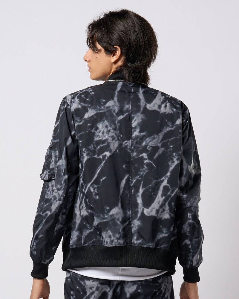 neck zip blouson