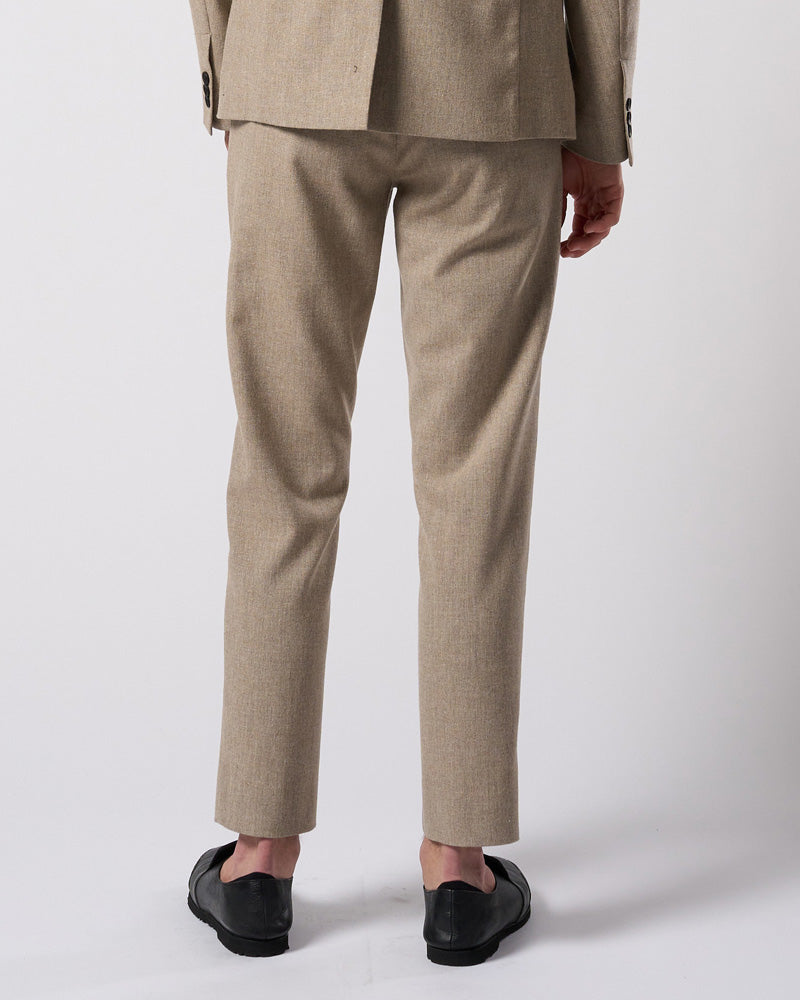 comfort pin-tuck slim slacks