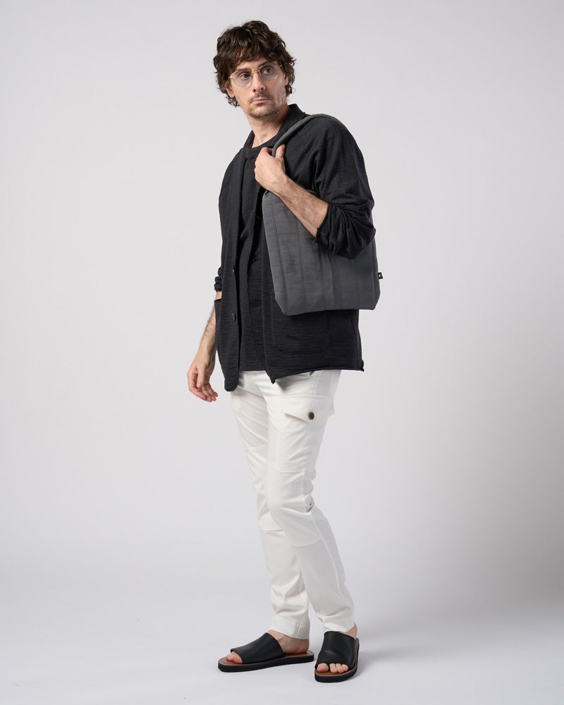 stripe knit bag