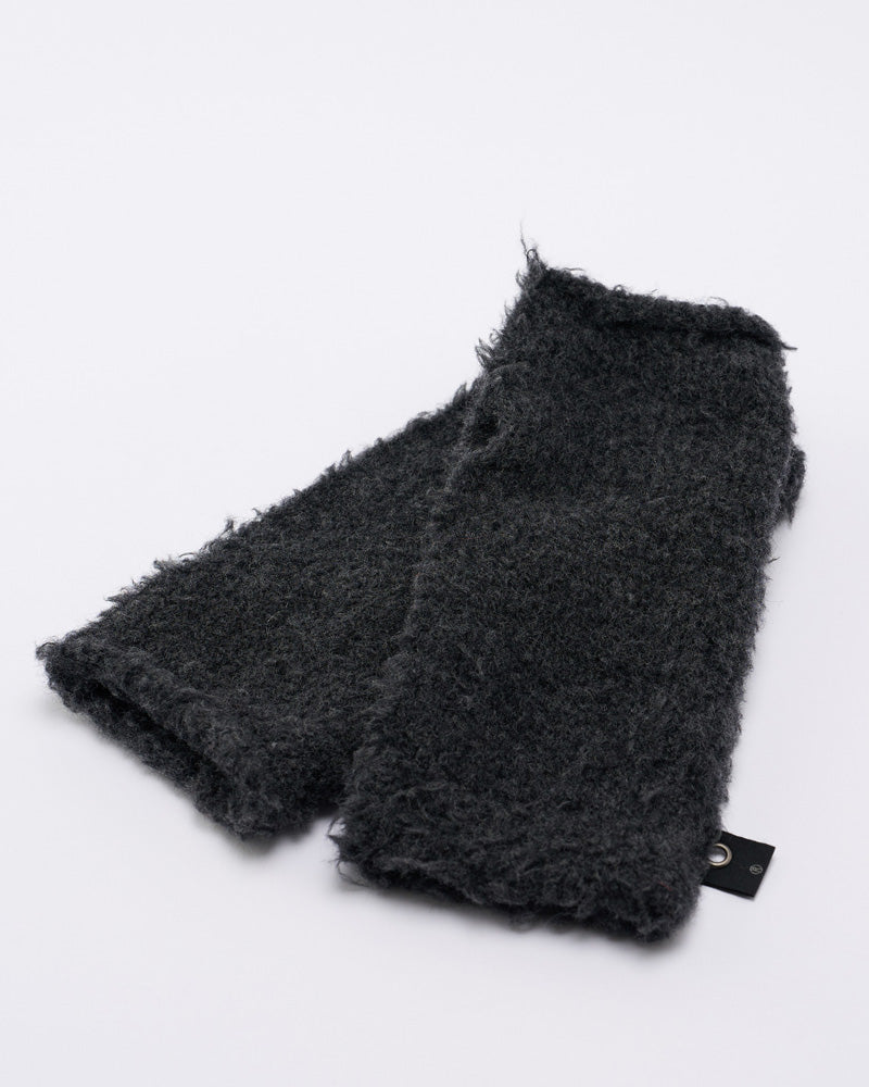 fancy yarn knit hand warmer