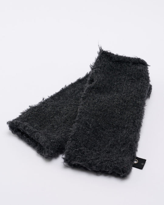 fancy yarn knit hand warmer