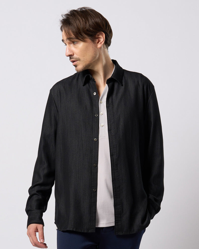 fly front shirt