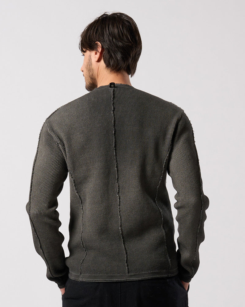 waffle henley L/S