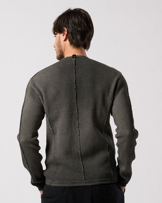 waffle henley L/S