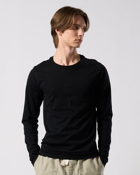 slim basic crew-neck L/S