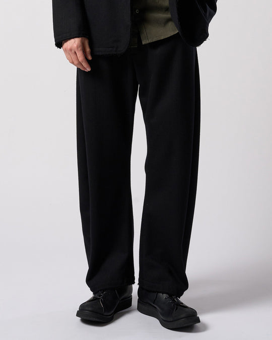 venetian stripe wide banana slacks