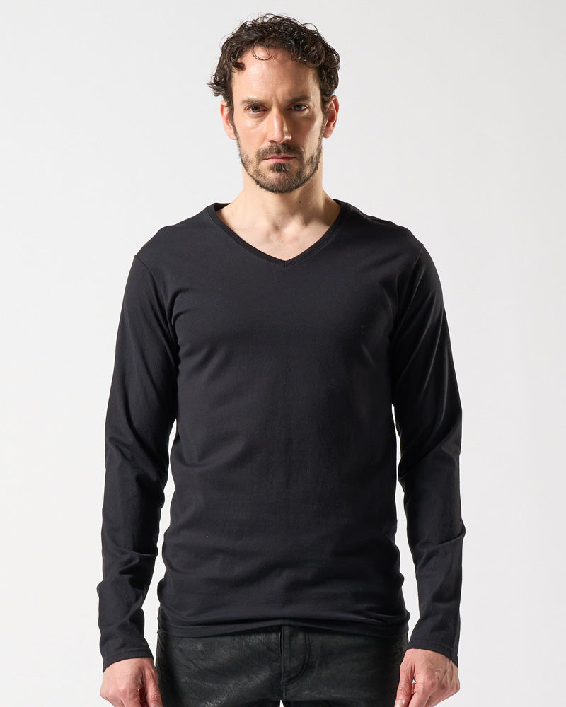 basic V-neck L/S