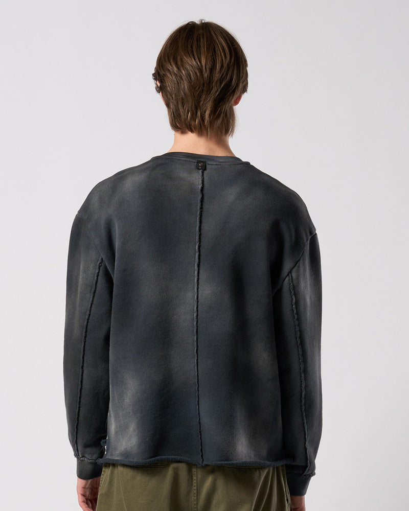 fade cut-off sweatshirt