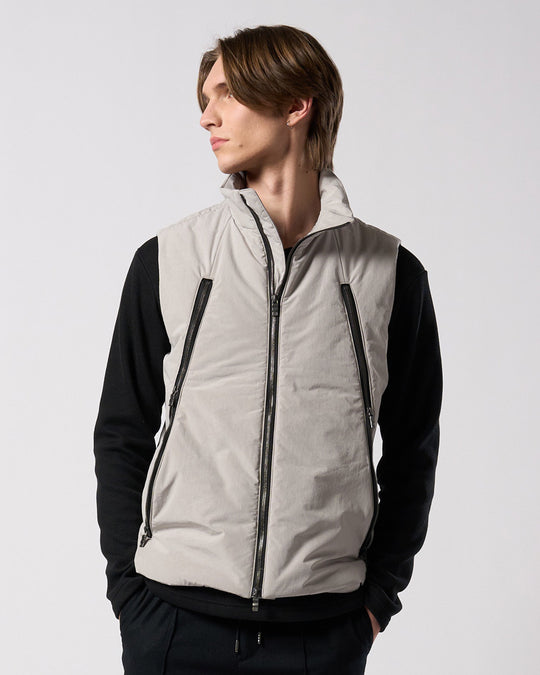 solid zip vest