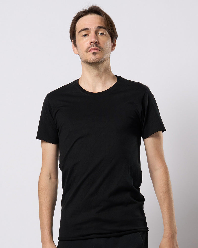 cut-off crew-neck S/S