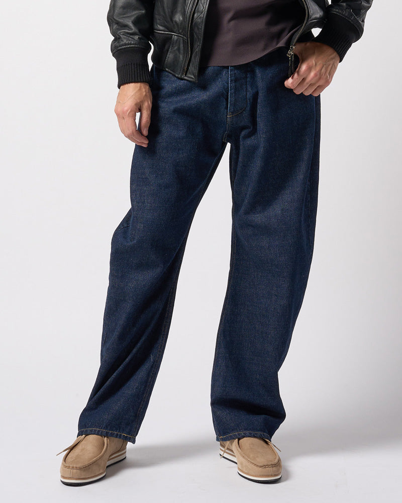 wjk 白タグ　バナナカットデニム ジーンズ　名作 wjk バナナデニム ジーンズ ブーツカット 加工 3D jeans M