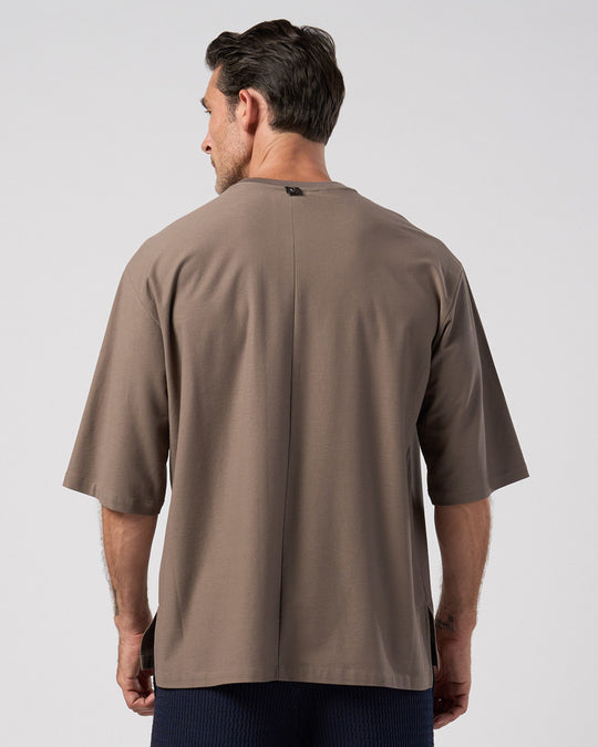 contrast pocket pull-over