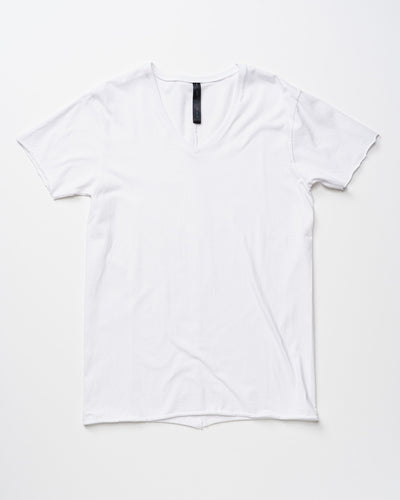 cut-off V-neck S/S