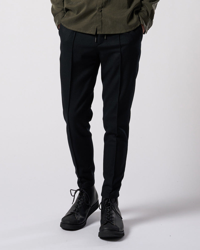 comfort pin-tuck slim slacks