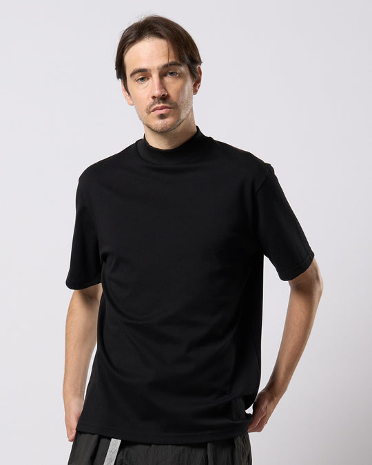 luxury cotton mock neck S/S
