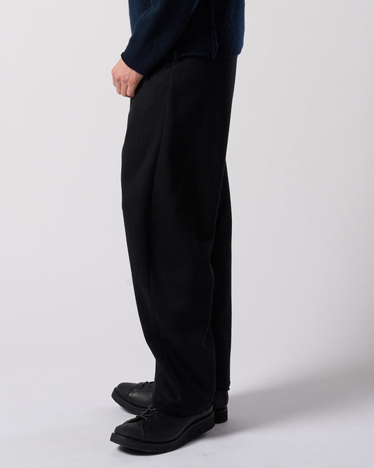 venetian stripe wide banana slacks