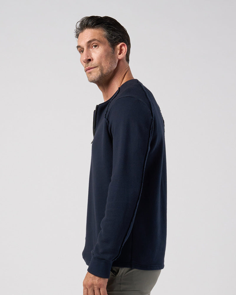 soft luxe urake half-zip sweatshirt