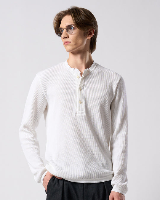 waffle henley L/S