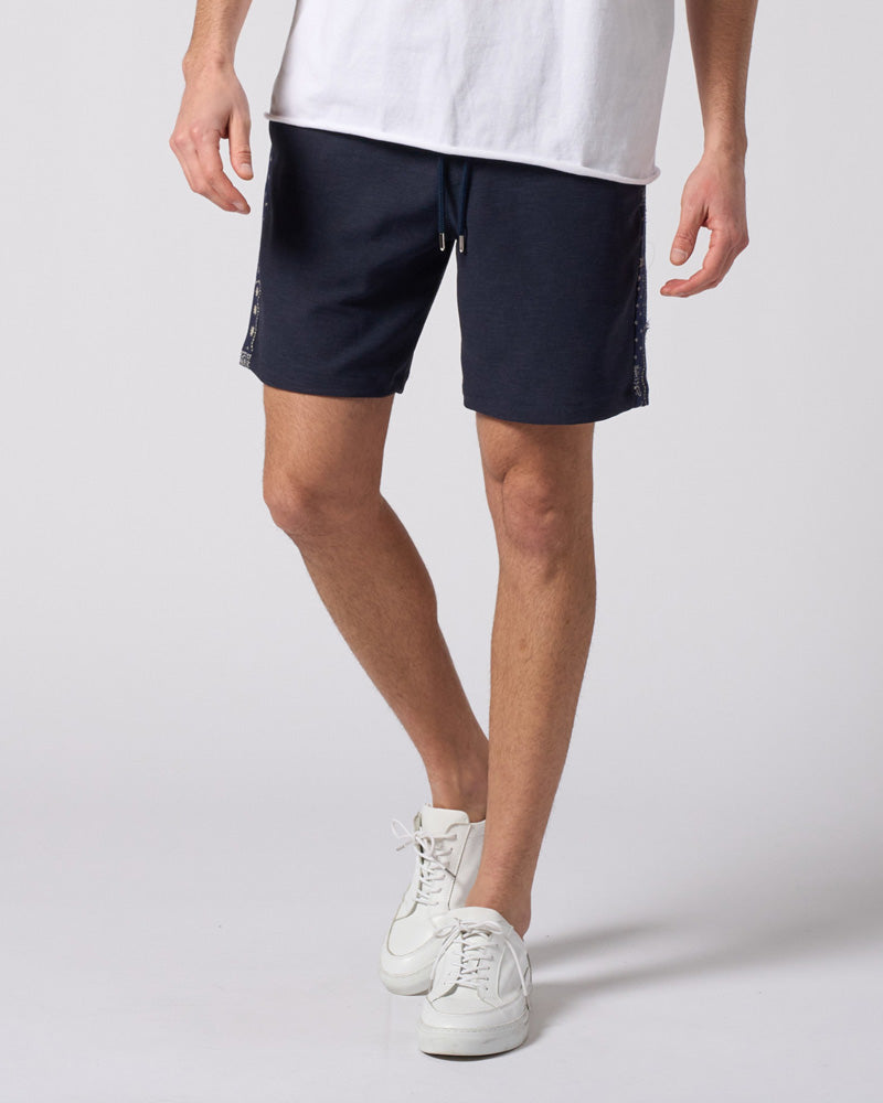 bandana print panel shorts