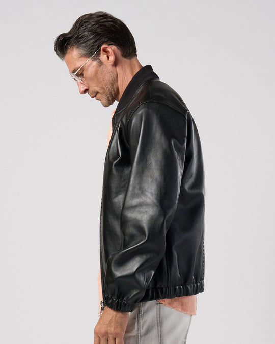 lamb leather bomber jacket