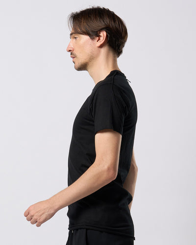 cut-off crew-neck S/S