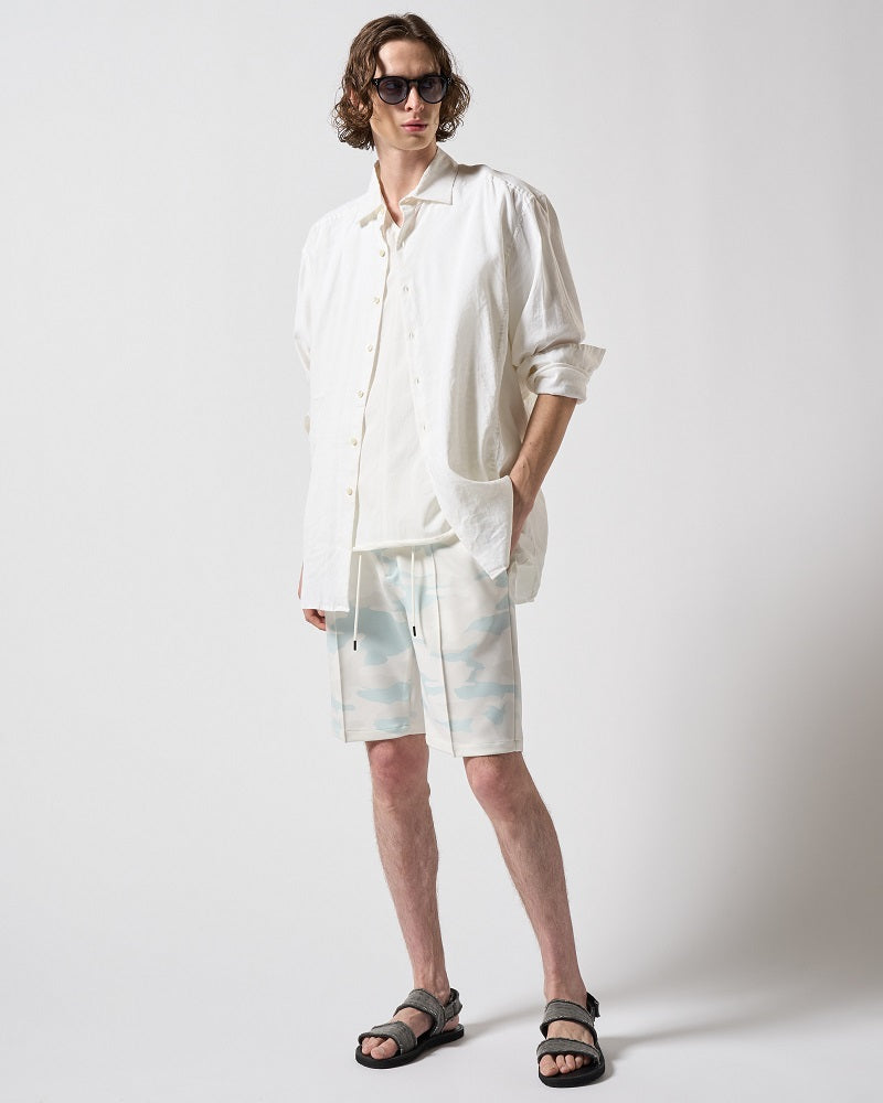 【LEON×B'2nd×wjk】pleats shorts（l.blue camo）