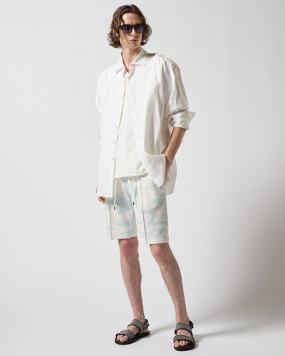 【LEON×B'2nd×wjk】pleats shorts（l.blue camo）