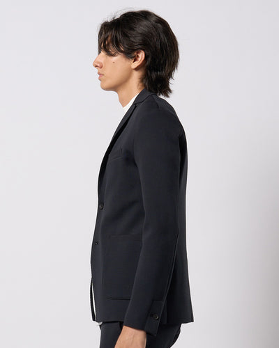 function knit jacket (jacquard check)