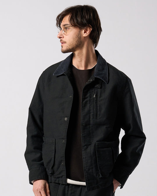 heavy moleskin short coverall jacket