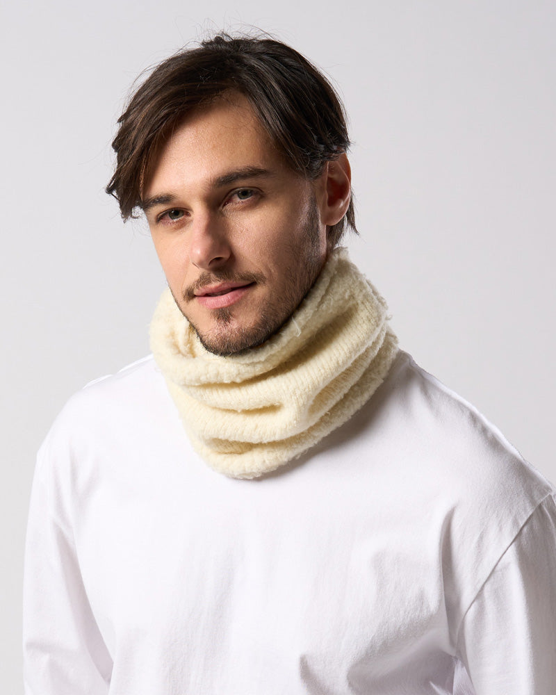 fancy yarn knit snood