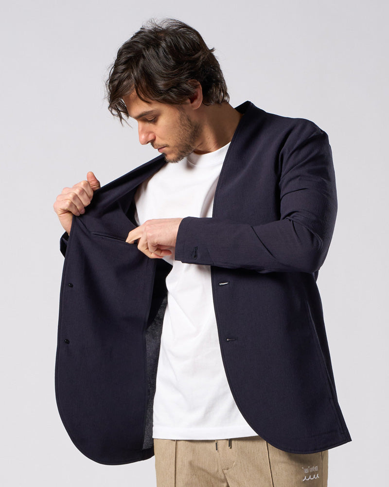 ジャケット・アウター Wjk cowlether jacket solid collar single jacket – wjk online store