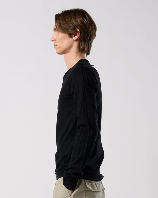 slim basic crew-neck L/S