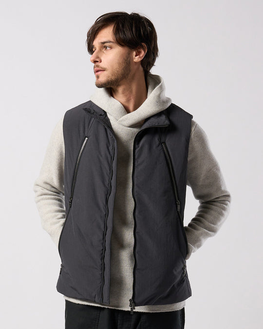 solid zip vest
