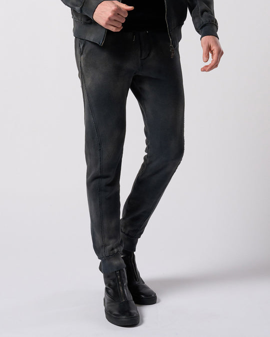 fade switching rib sweat pants