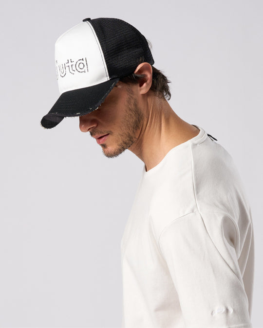 【muta × wjk】"w"uta cut-off mesh cap