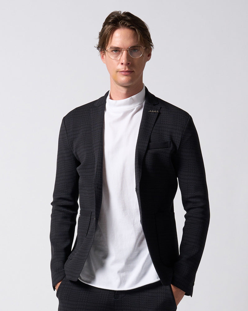 【muta × wjk】function knit jacket (jacquard check)