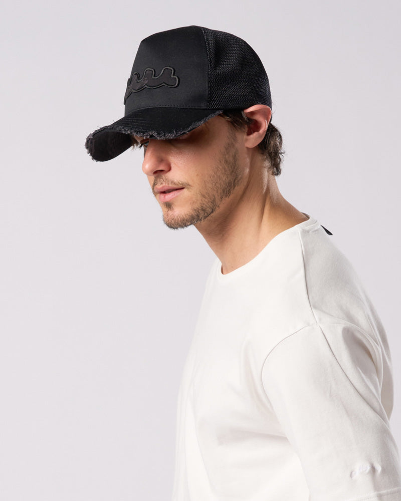 【muta × wjk】wave cut-off mesh cap