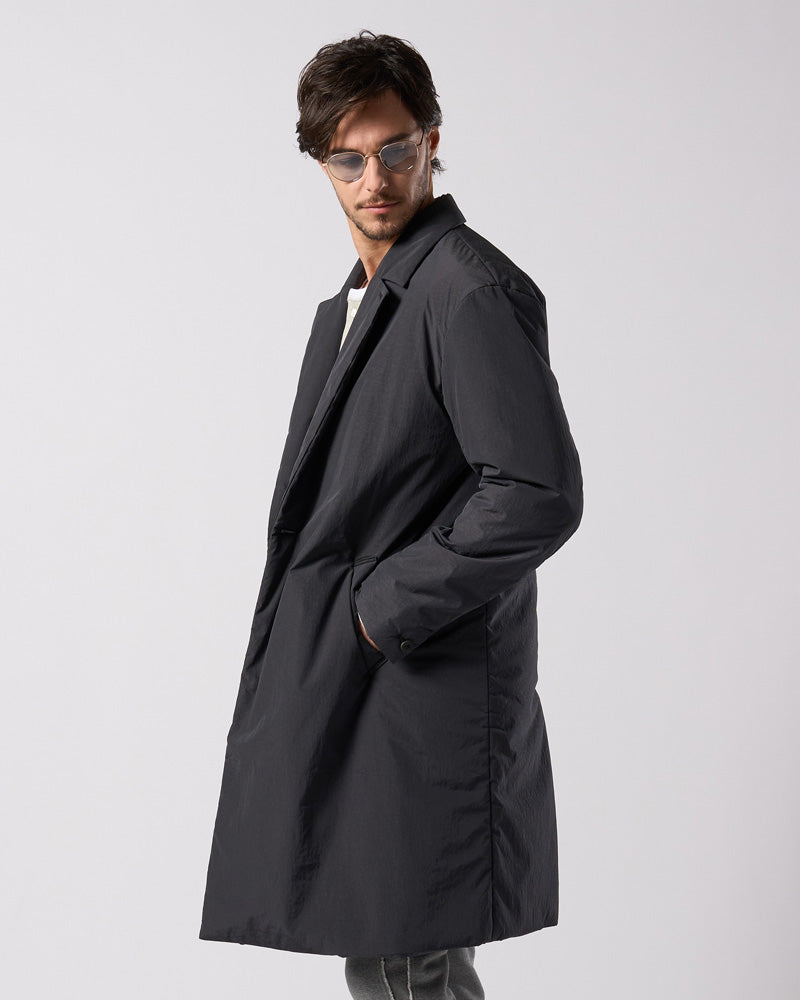double breasted solid coat