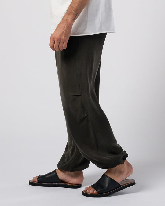cupro vintage knee tuck easy pants