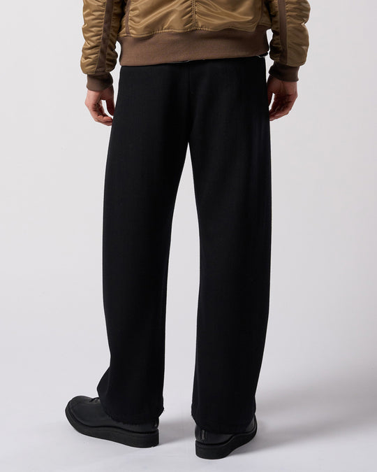 venetian stripe wide banana slacks